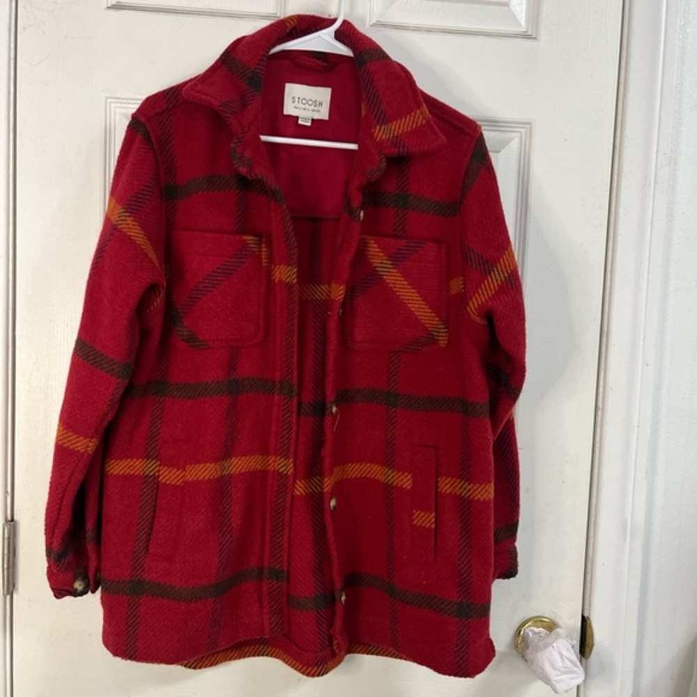 Stoosh Red Plaid Jacket